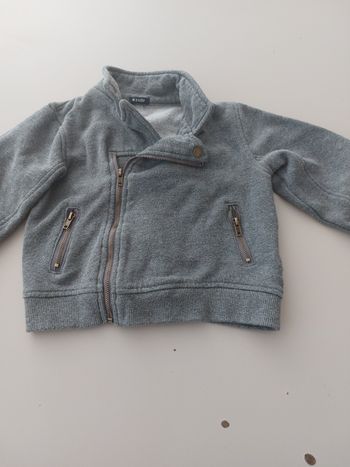 Veste pull gris garçon