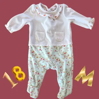 🍼 Grenouillère Sergent Major 12-18 mois 🌸 Fille