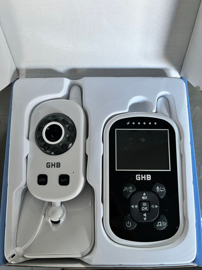 Moniteur bébé GHB – Caméra + Vision nocturne + Audio bidirectionnel