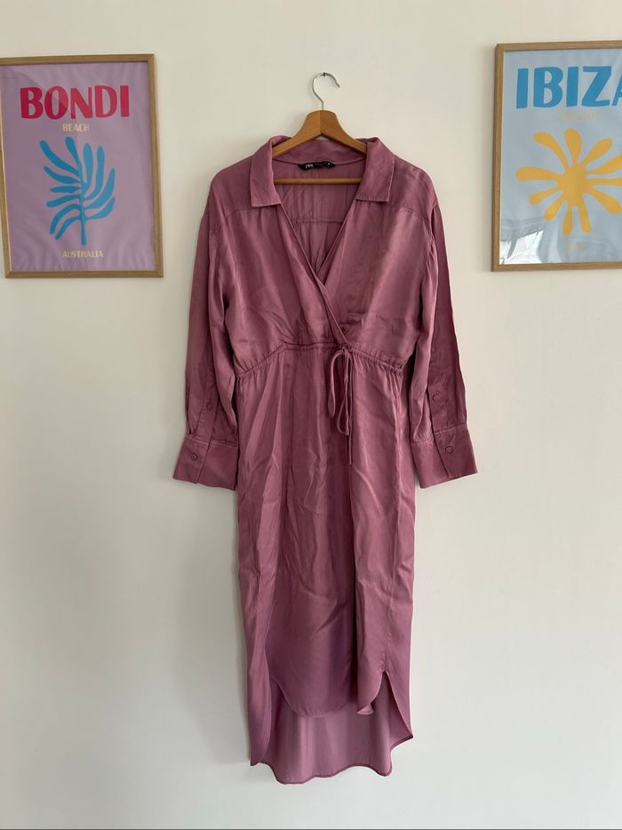 robe violet zara