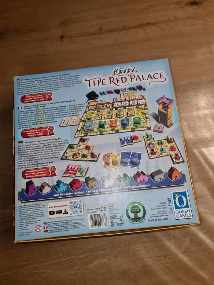 Proche du neuf jeu de société Alhambra The Red Palace des éditions Queen Games, - photo numéro 4