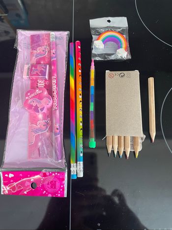 Lot papeterie licorne