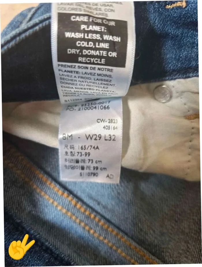 Jeans Levi's Signature W29|FR38 L32 coupe patte d'eph bleu Femme-Women pan416 - photo numéro 7