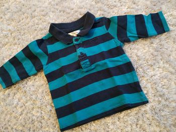 Polo rayé manches longues Kitchoun 9 mois 71 cm