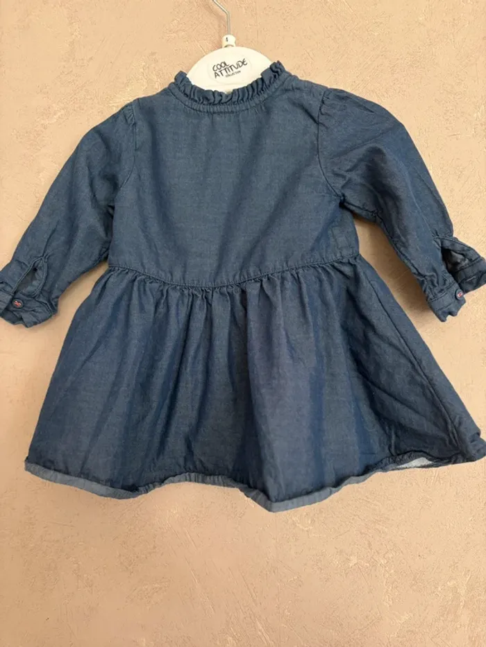Robe en jean bébé fille Taille : 6 mois Orchestra - photo numéro 6