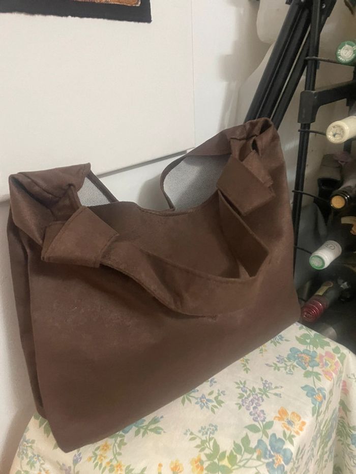 Sac Fourre-Tout marron Vintage, sac neuf - photo numéro 5