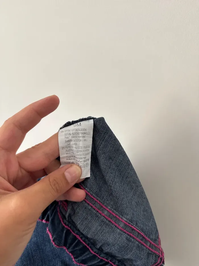 👖🌻jeans brut - bébé fille - 9 mois - très bon état - 71 cm - photo numéro 11