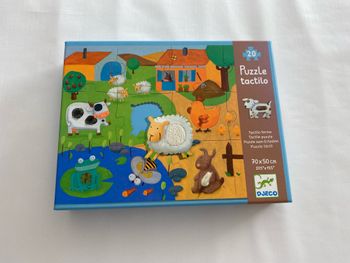 Puzzle tactilo ferme Djeco