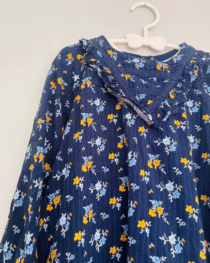 Robe bleu marine fleurie 36 mois - Sergent Major - photo numéro 2