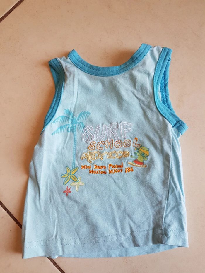 Lot de 3 débardeurs garçon 6 mois - photo numéro 4