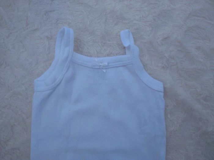 Lot de 3 bodies bretelles Marcel Fille 3 mois Cœur Kiabi Eco conception 100% coton bio - photo numéro 15