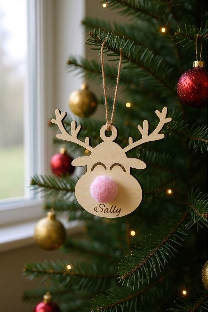 Décoration sapin de Noël enfant renne - photo numéro 3