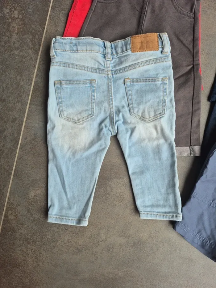 Lot 5 pantalons + 1 short 6 mois garçon - photo numéro 5