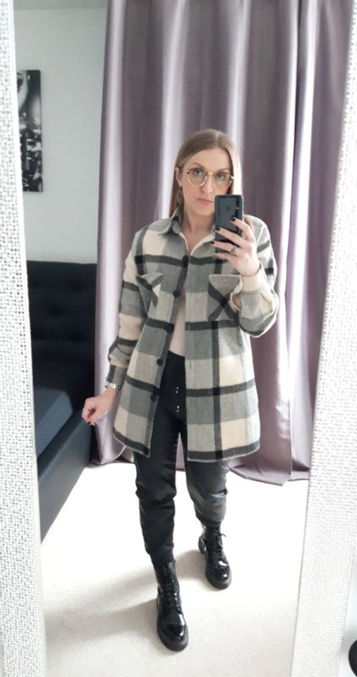Veste polaire à carreaux - photo numéro 3