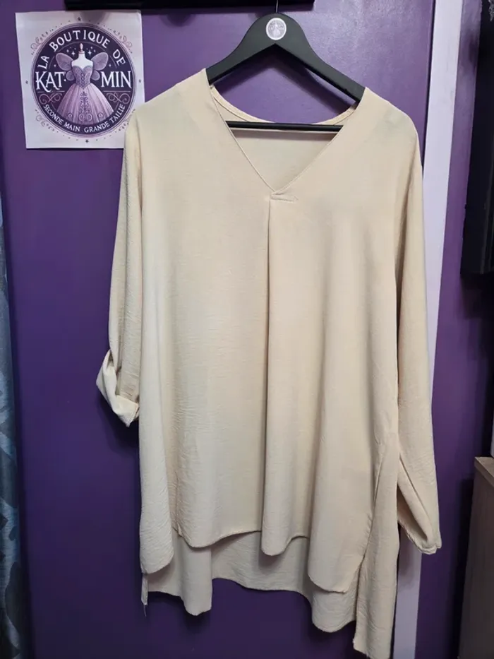 Blouse manches longues retroussables T52