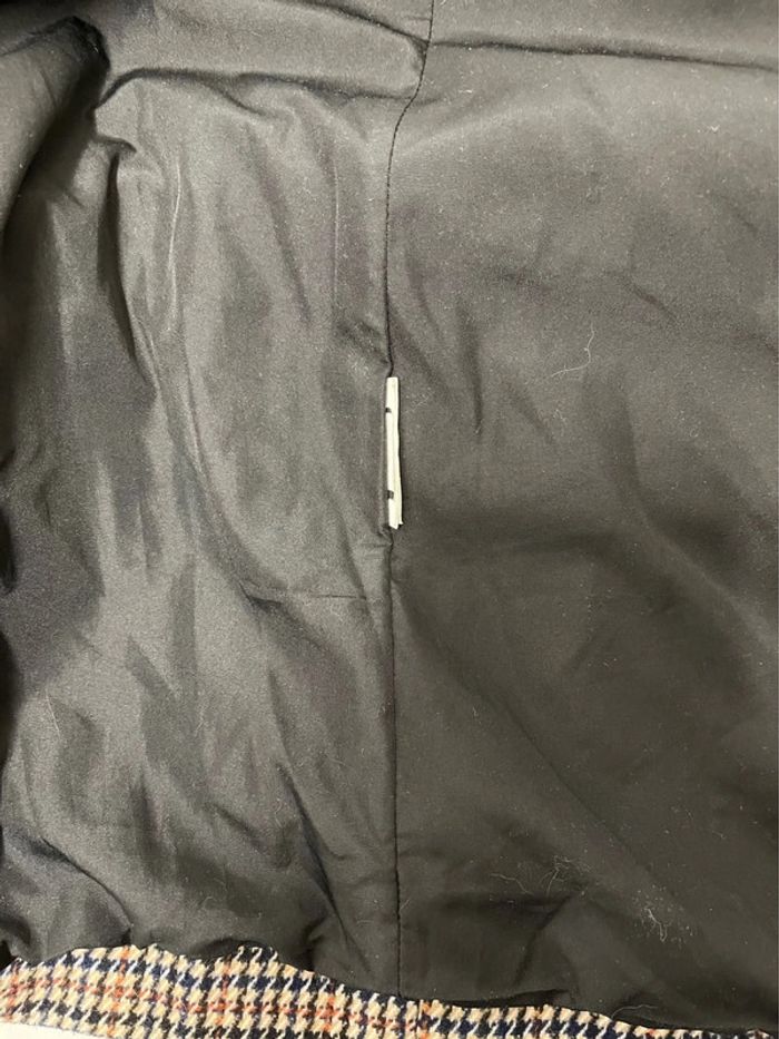 Manteau caban taille 40 marque Cache Cache motif pied de poule - photo numéro 5