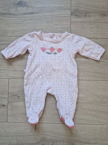 Pyjama été In Extenso bébé fille 1 mois