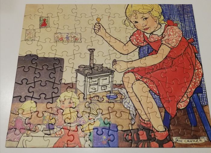 Puzzle enfant 100 pièces. Vintage. Jumbo. Dd1131 - photo numéro 2