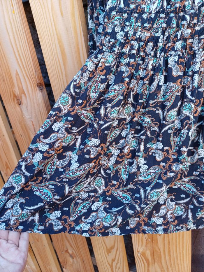 Jolie blouse originale à manches longue imprimé fleurs baroque Cache Cache - photo numéro 6