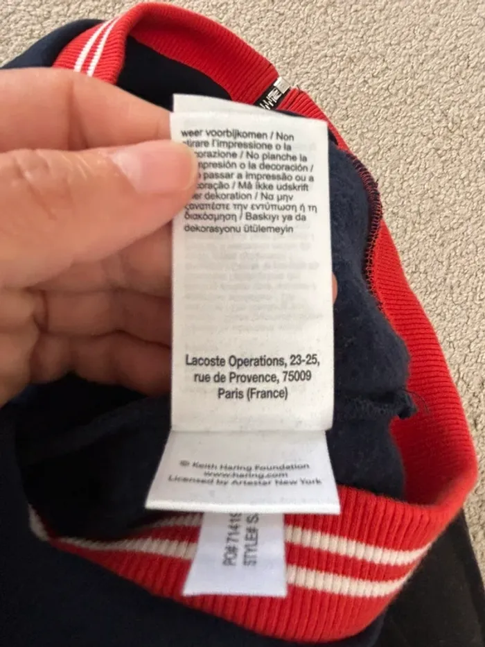 Veste Lacoste x Keith Haring garçon/ fille /mixte 4 ans (104 cm) édition limitée rare - photo numéro 6