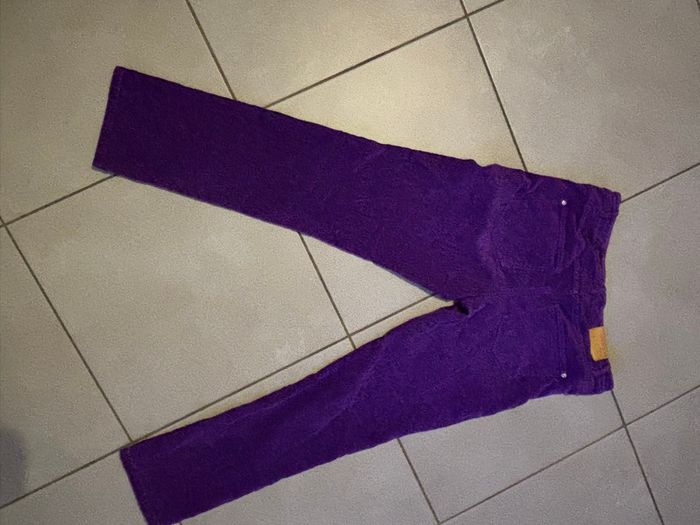 Pantalon violet très bon état - photo numéro 2