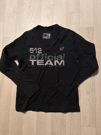 T-shirt noir 6 ans rg512 manches longues