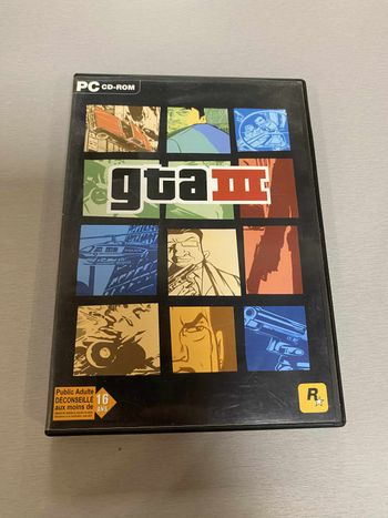 Jeu pc cd rom GTA 3 avec carte