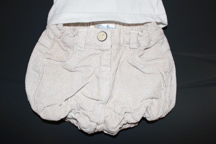 Ensemble short + t-shirt manches courtes taille 1 mois 54 cm - photo numéro 6