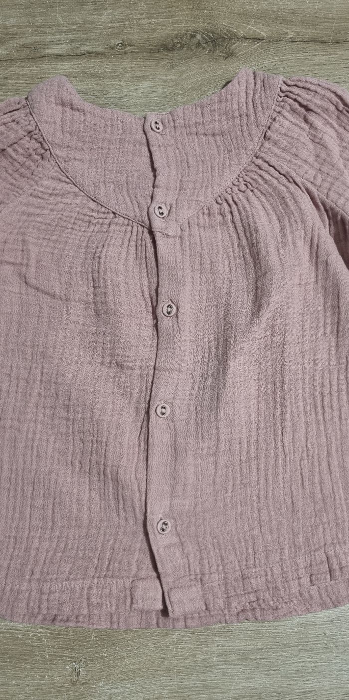 Blouse ML gaz de coton 24 mois - photo numéro 4