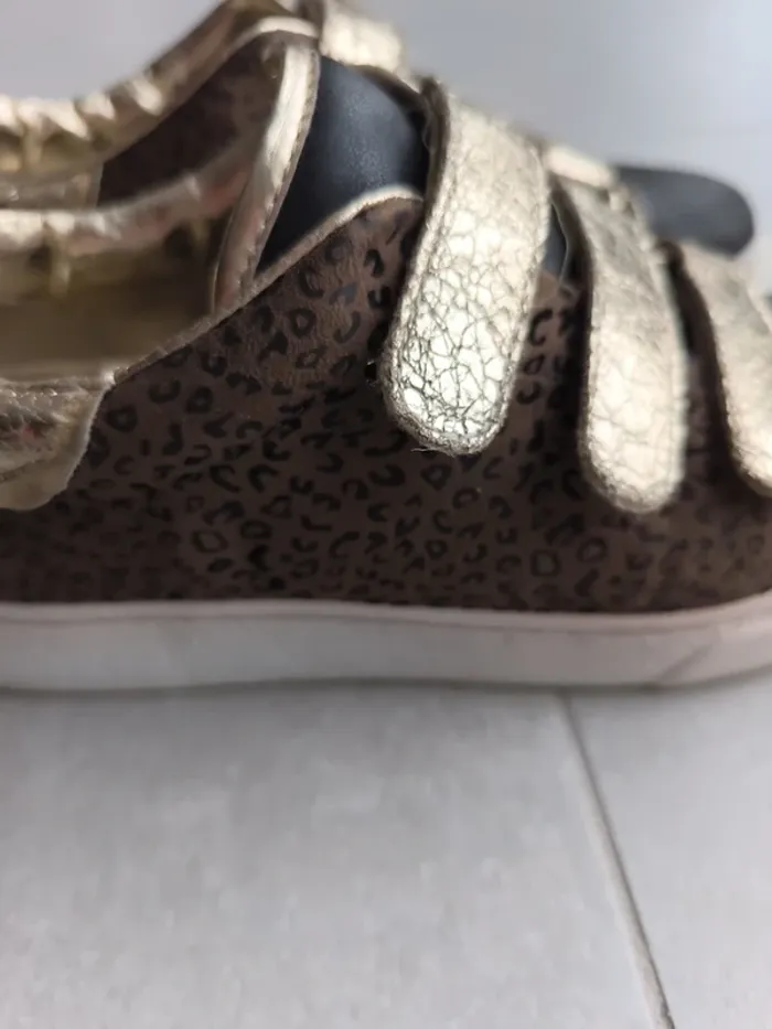 CL11 - chaussures léopard dorées et noires - 37 - photo numéro 7