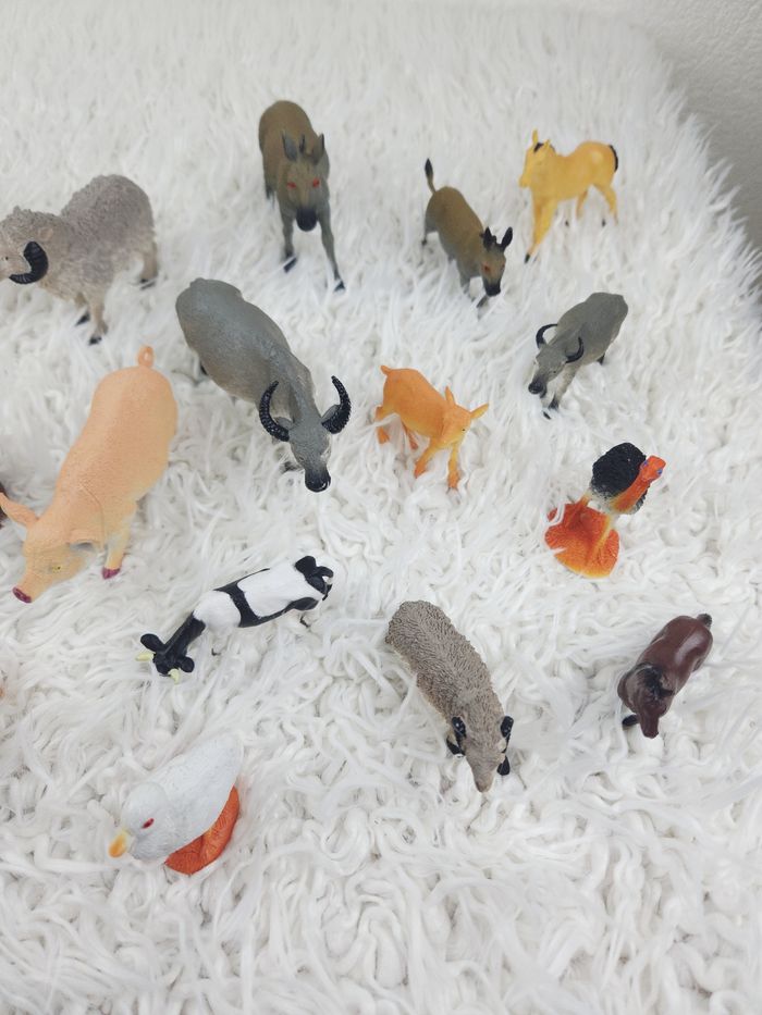 Lot de 25 figurines animaux de la Ferme marque Oxybul 🎅 - photo numéro 3