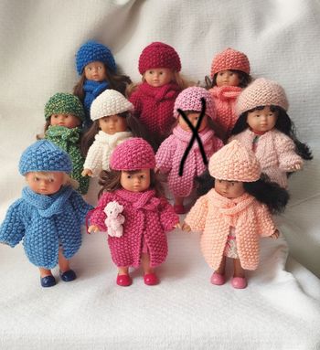 1 tenue au choix pour poupée Mini Corolline Corolle gilet écharpe et bonnet