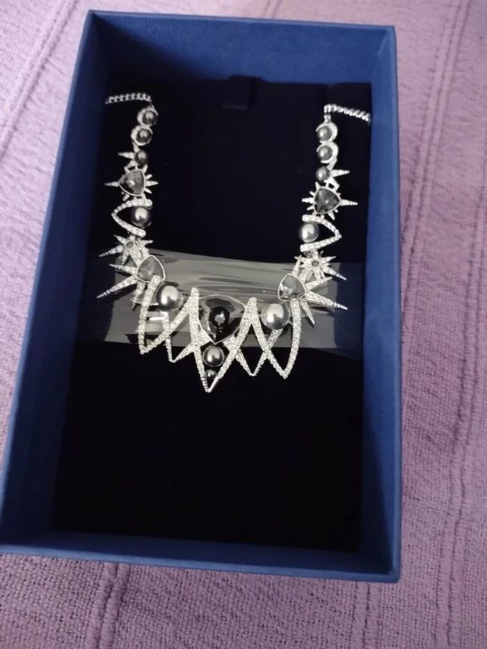 Collier ras du cou Fantastic coloris argenté Swarovski