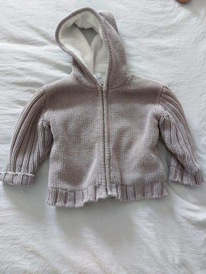 Gilet avec moumoute Kitchoun 18 mois