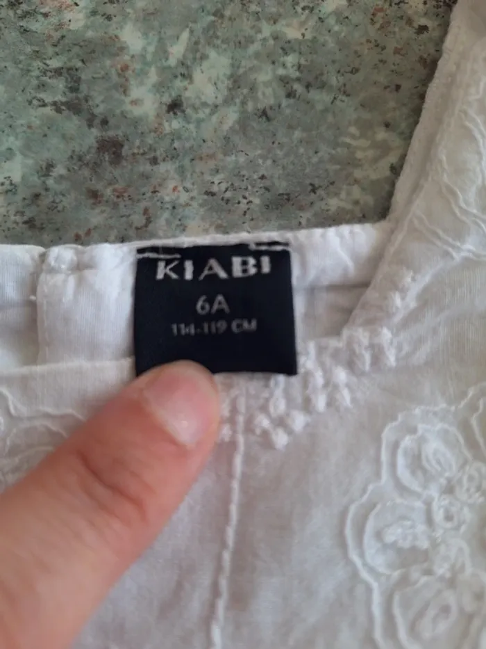 Blouse blanche brodee - photo numéro 3