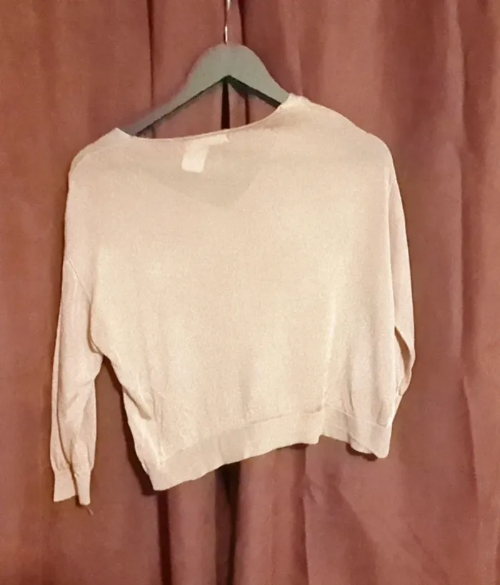 Top maille doré Mango - photo numéro 2