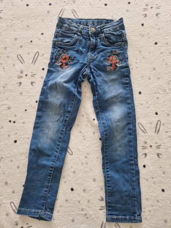 Jeans motif fleur