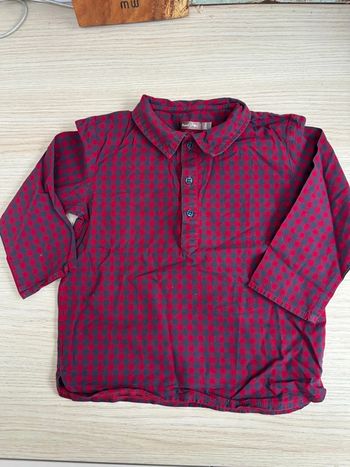 Chemise à carreaux Boutchou taille 24 mois
