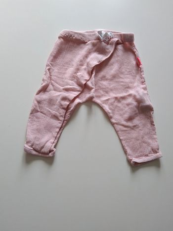 pantalon en toile léger forme sarouel DPAM fille 6 mois