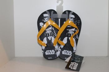 tongs star wars noire lanières jaune 28/29