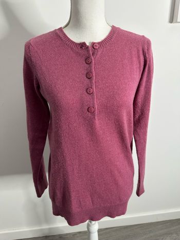 Pull long en laine vieux rose Blancheporte T38/40 M/L