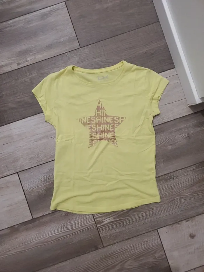 Tshirt imprimé étoile " shine " - La Halle - 10 ans