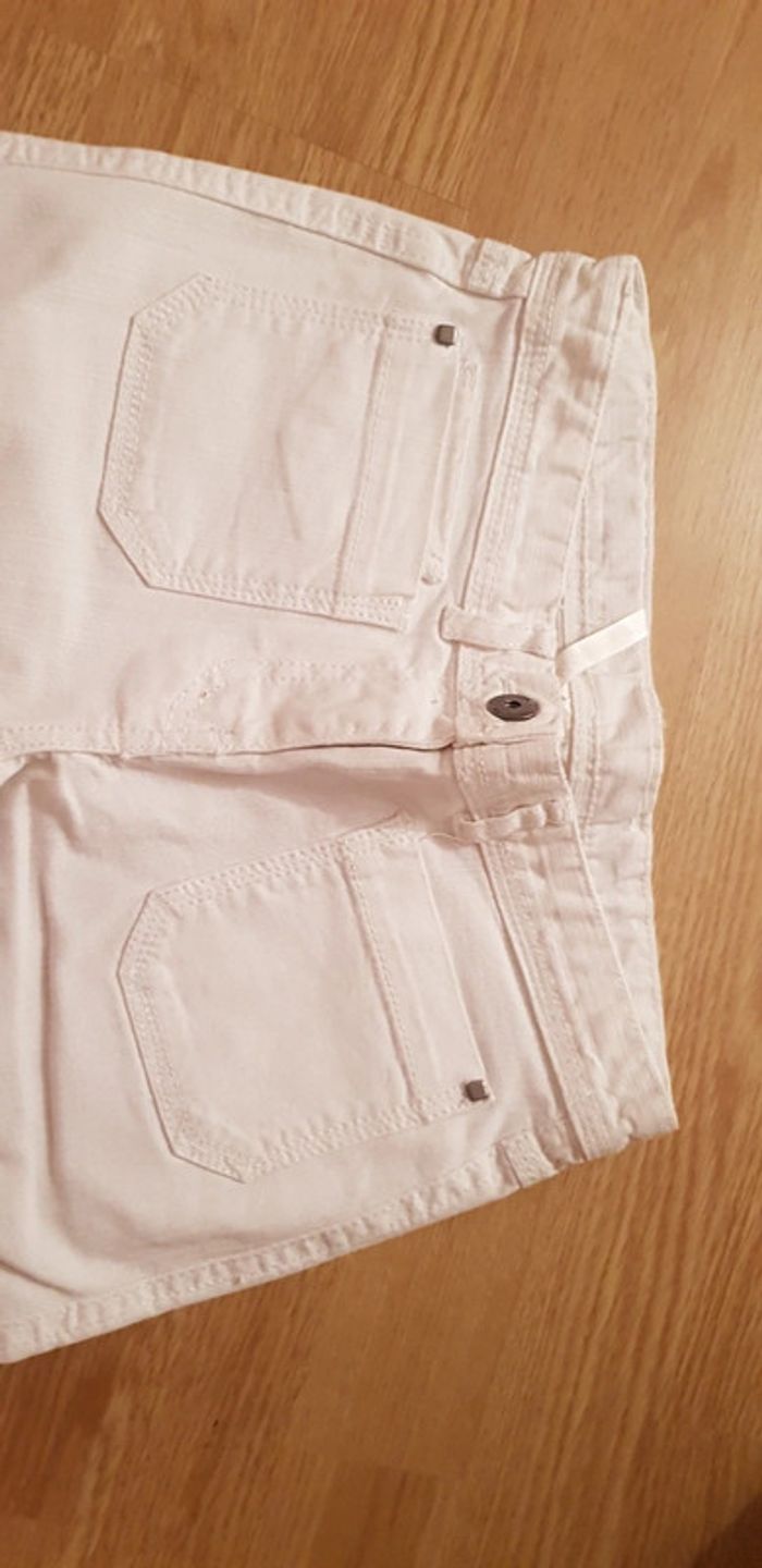 Lot pantalons jeans blancs 12 ans Okaidi - photo numéro 9