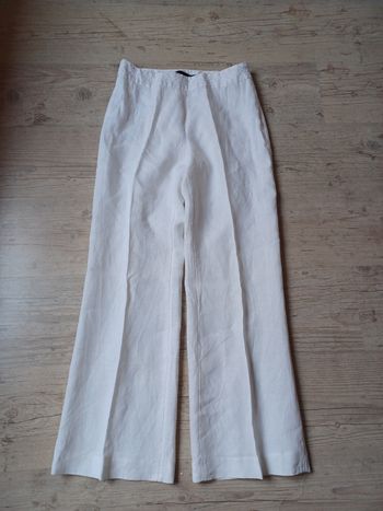 Pantalon lin blanc  Etam