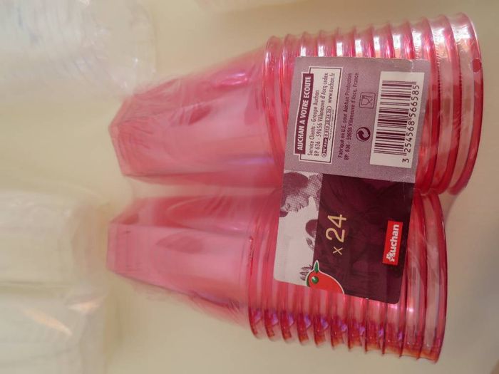 1 Lot Neuf de Verres en Plastique + 1 Cadeau - photo numéro 2