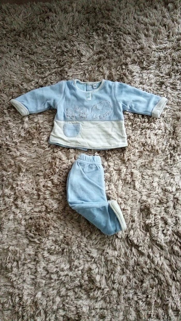 Ensemble velours 3 mois