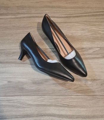Escarpins chaussures à talon semi-cuir habillées élégante femme