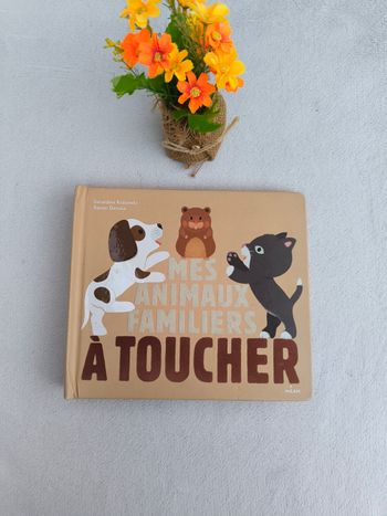 Livre Mes animaux familiers à toucher Milan