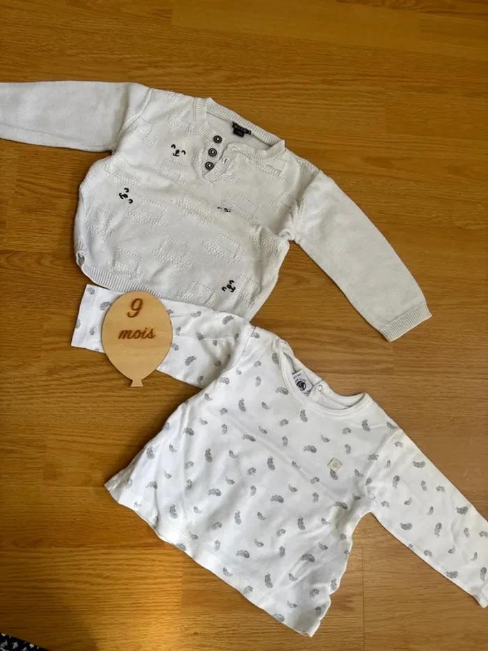 Pull fin + tee shirt manche longue