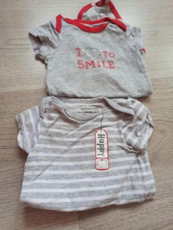 Lot de 2 bodies manches courtes